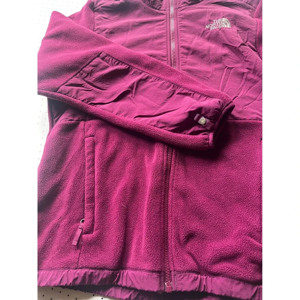 The North Face Girls Denali 2.0 Fleece Jacket Berry Purple XL 18 Full Zip